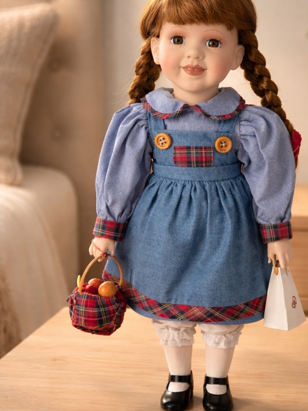 Charming Camille Porcelain Doll